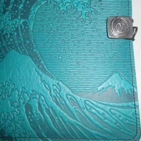 Oberon Hokusai Wave Teal Green iPad Mini Cover Fits Mini 4, 5, and 6 only - Picture 4 of 12